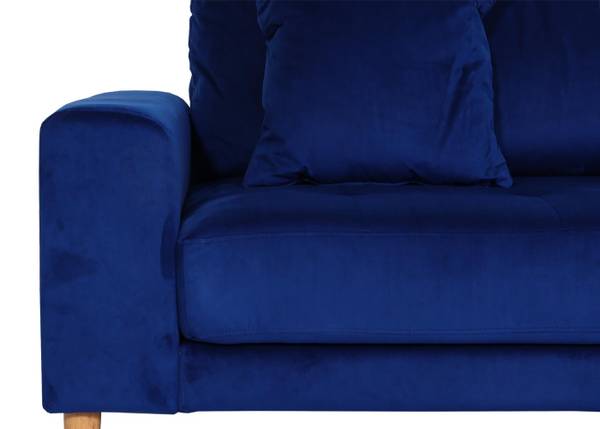 Ecksofa J54 Blau - Textil - 295 x 76 x 178 cm