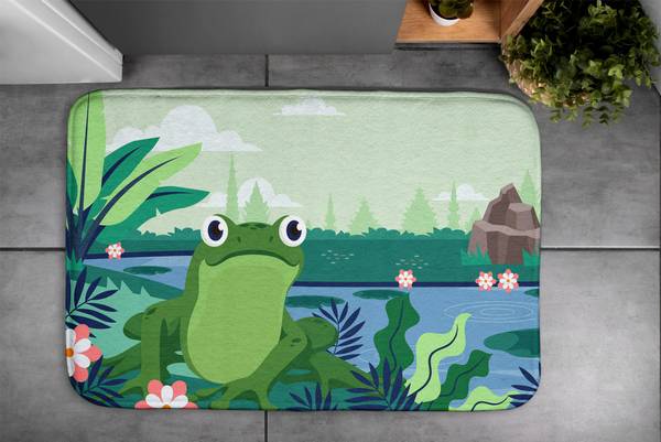Badteppich Frosch 75 x 45 x 75 cm