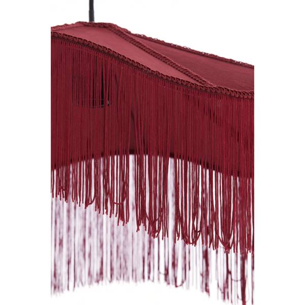 Hängelampe Tiffany Rot - Eisen - Stahl - 50 x 28 x 50 cm