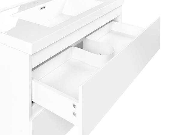 Badezimmerschrank TOTA 2-tlg Weiß - Holzwerkstoff - 50 x 50 x 50 cm