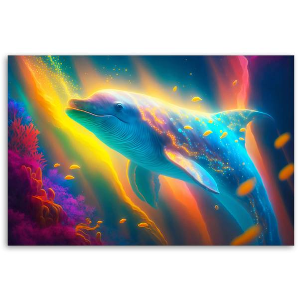 Wandbild wal 100 x 70 cm