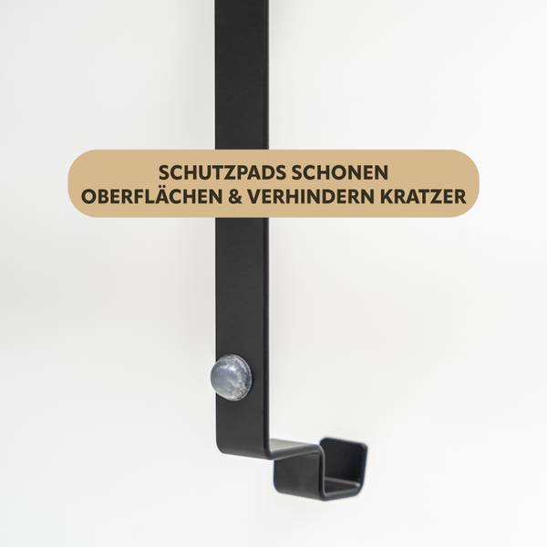 Türhängeregal 93666 Schwarz