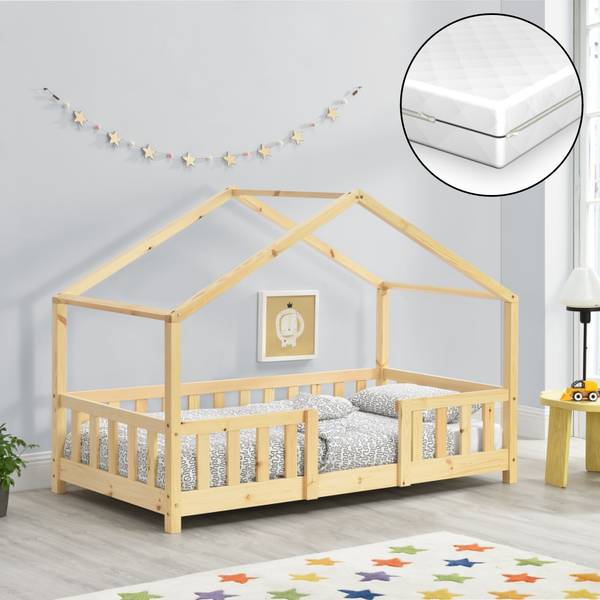 Lit enfant Treviolo avec Matelas Pin - 86 x 121 x 166 cm