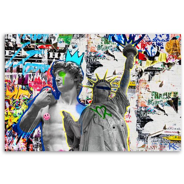 Canvas schilderij Straatkunst 120 x 80 cm
