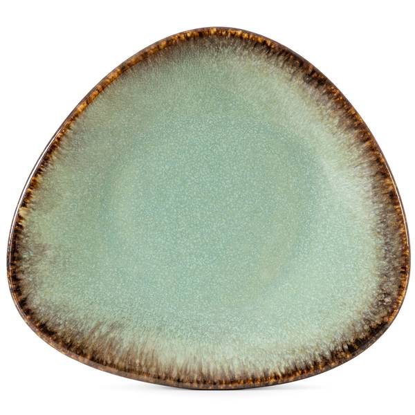 Ontbijtbordjes PRIMA 6-delig. groen - keramiek - 20 x 3 x 18 cm