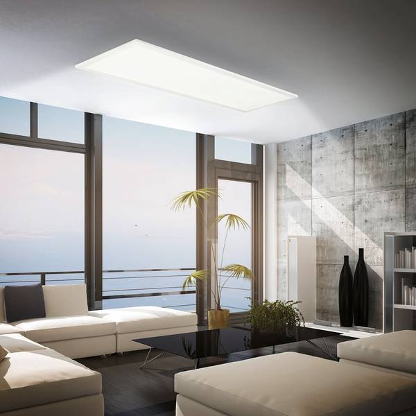 LED Deckenleuchte 7667016 Weiß - ABS - 25 x 6 x 100 cm