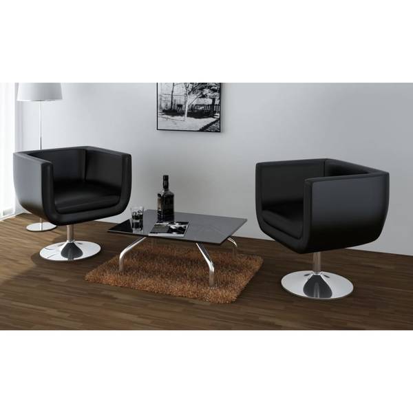 Fauteuils 3003804-1 Set van 2 zwart