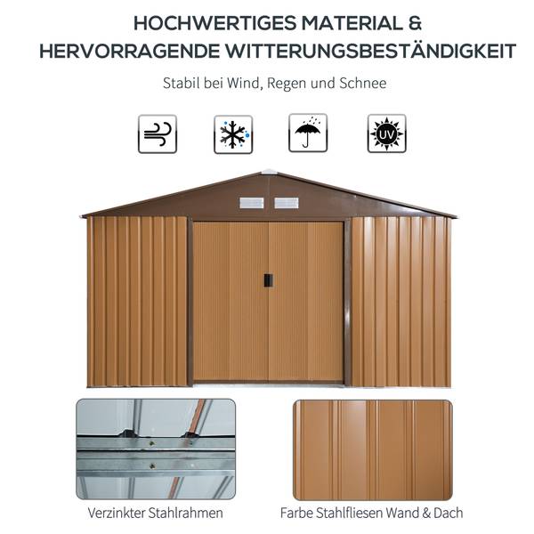 Gerätehaus 845-031V01YL Gelb