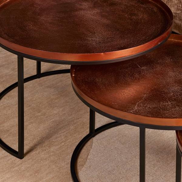 Salontafel Clive metaal - 70 x 50 x 0 cm