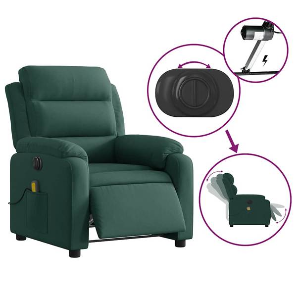 Elektrisch Massagestoel 3032282-2 donkergroen