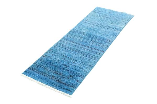 Orientteppich Läufer Oriental Blau - Wolle - 50 x 1 x 145 cm