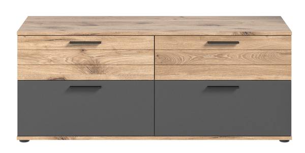 TV Tisch Mason Braun - Holz teilmassiv - 130 x 53 x 47 cm