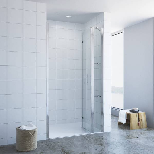Duschtür mit Eckablage Sicherheitsglas Breite: 105 cm