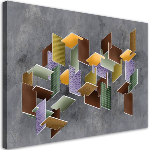 Wandbild 3d-puzzle 90 x 60 cm