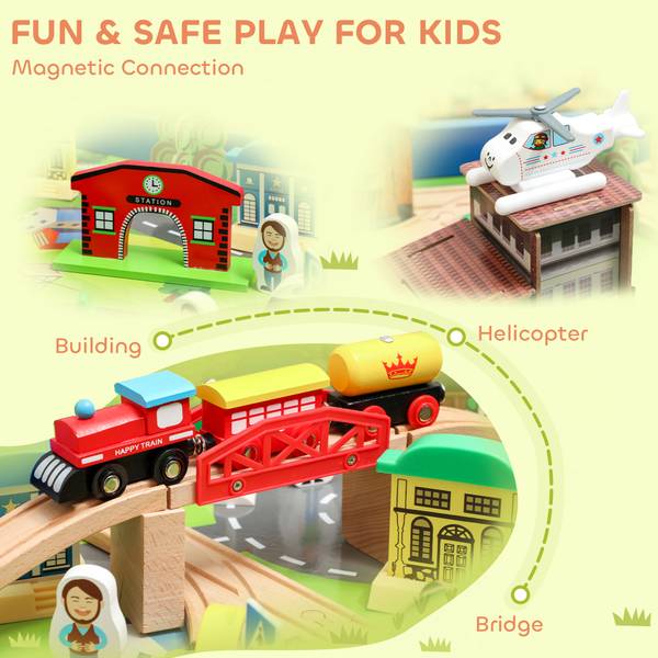 Spieltisch 3A0-018V00BU Blau - Holzwerkstoff - 61 x 40 x 98 cm