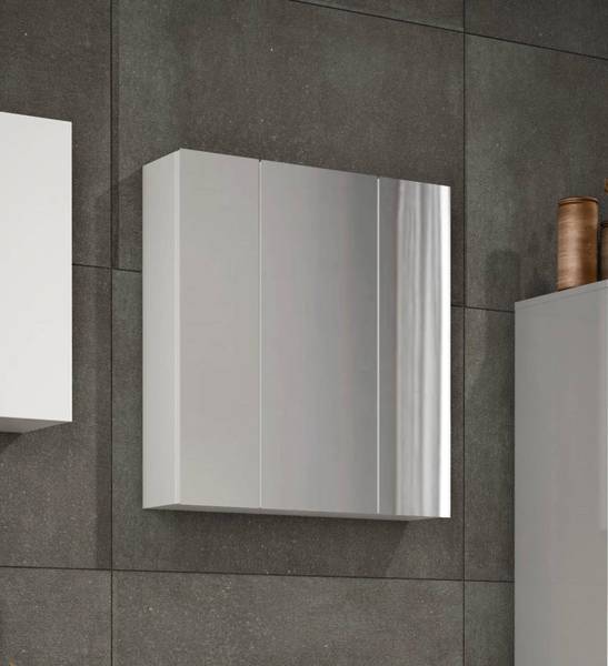 Hängeschrank Algeri Weiß - Holzwerkstoff - 60 x 70 x 17 cm