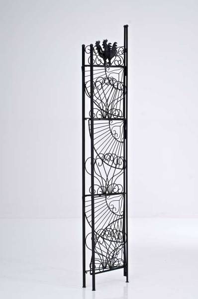 Étagères sur pied Marie Noir - Métal - 41 x 151 x 41 cm