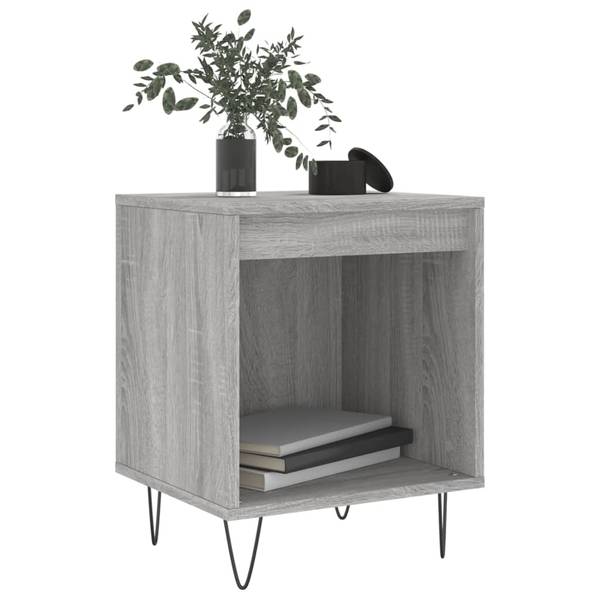 Nachttisch DE969 Grau - Holzwerkstoff - 40 x 50 x 35 cm