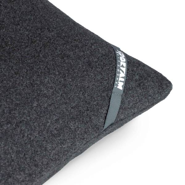 Zierkissenhülle BOUCLÈ KITZ Grau - Polyester - 40 x 1 x 40 cm