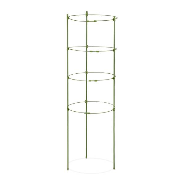 Plantensteun set van 5 90 cm groen - staal - 28 x 90 x 28 cm