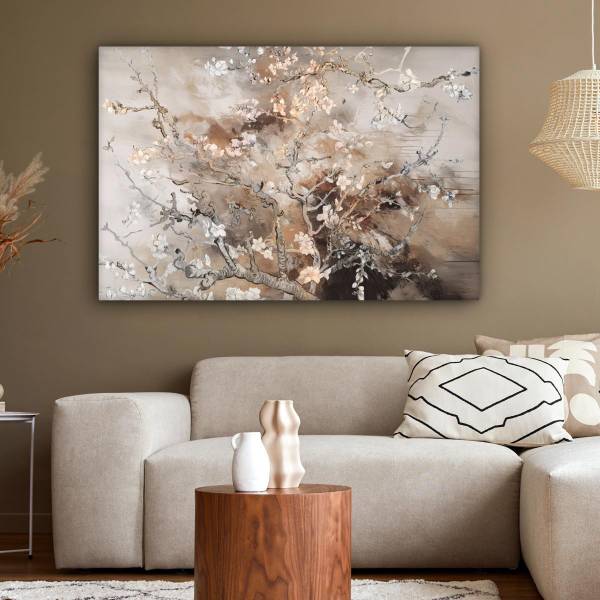 LEINWANDBILD Mandelblüte 120 x 80 cm