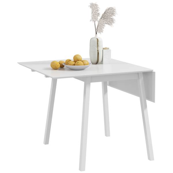 Esstisch 83A-100V00ND Weiß - Massivholz - 86 x 75 x 110 cm