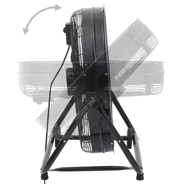 Trommelventilator 51453 Schwarz - Aluminium - Stahl - 73 x 69 x 42 cm