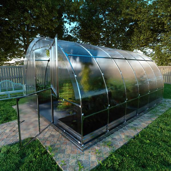 KLASIKA TUBE PREMIUM 12m² Silber - Metall - 300 x 220 x 400 cm