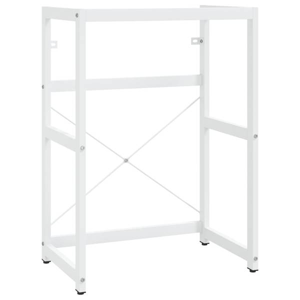 Waschbeckenunterschrank AW589 Weiß - Metall - 38 x 83 x 59 cm