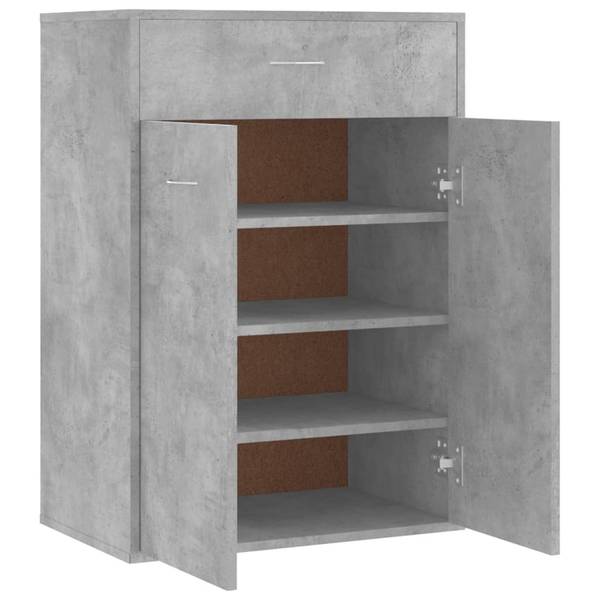 Schuh-Regal 3001601 801075 Grau - Holzwerkstoff - 35 x 84 x 60 cm