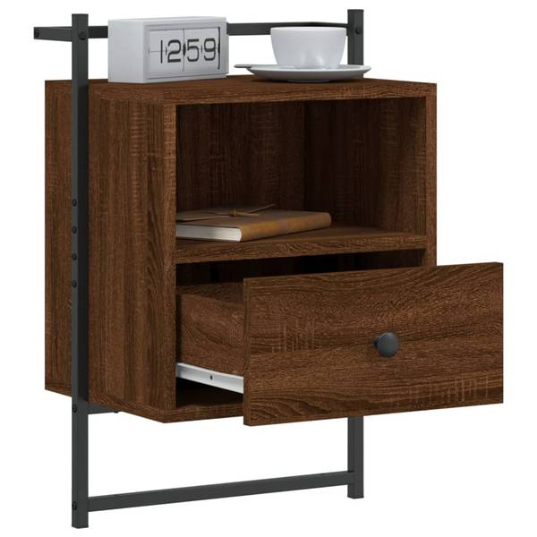 Wand-Nachttische 2er Set W894 Braun