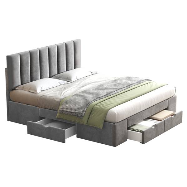 Gestoffeerd bed VELV Ⅱ Ligoppervlak breedte: 160 cm
