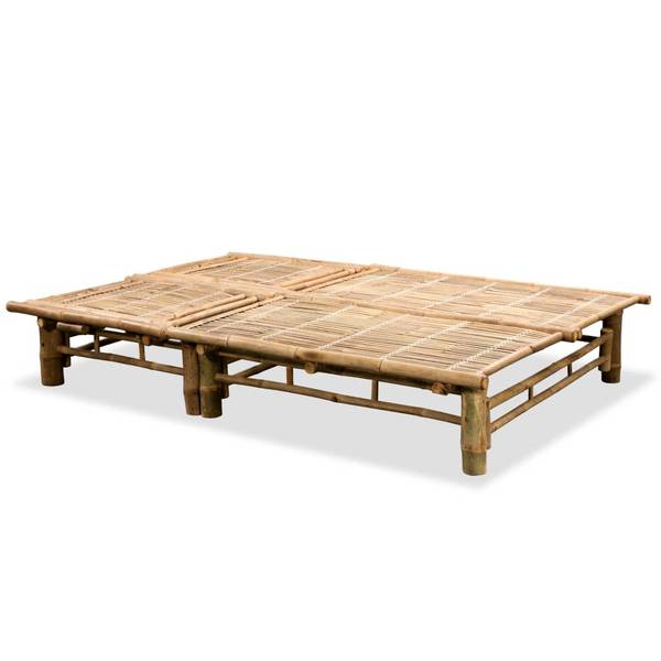 Sonnenliege 43715 Braun - Bambus - 130 x 87 x 200 cm