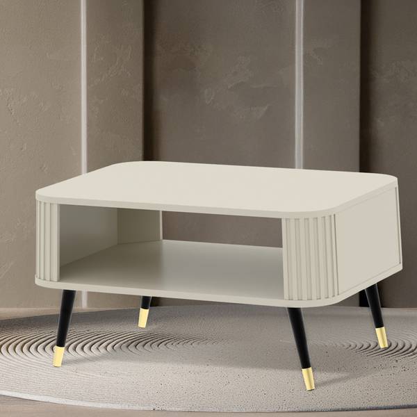 Couchtisch PURA Weiß - Holzwerkstoff - 80 x 52 x 60 cm