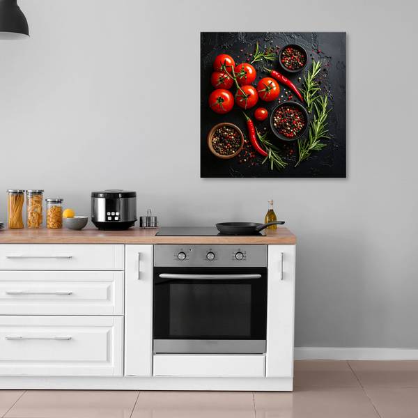 Wandbild Gewürze 50 x 50 cm