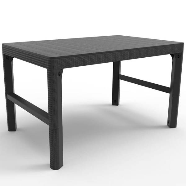 Gartentisch Lyon Grau - Polypropylen - 72 x 66 x 116 cm