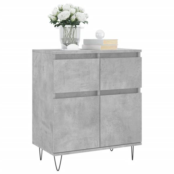 Sideboard F35524 Grau - Holzwerkstoff - 60 x 70 x 35 cm