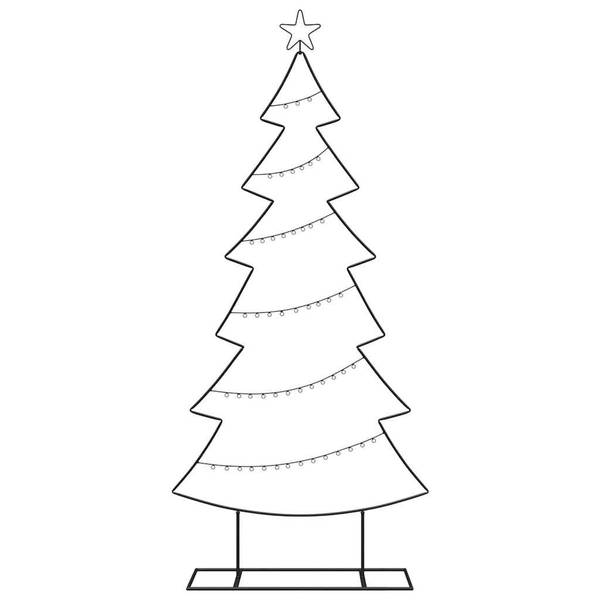 Metall Weihnachtsbaum 3700000019 30 x 180 x 80 cm