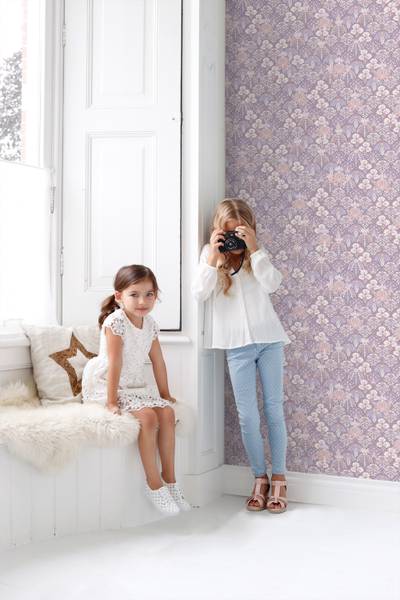 Tapete 130970 Violett - Fleece - 50 x 900 x 50 cm