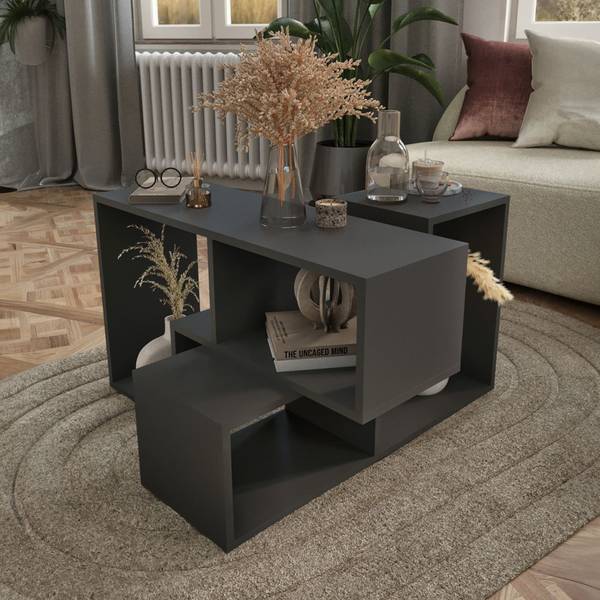 Set d'étagères Hustersurd Anthracite