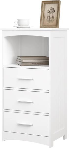 Badezimmerschrank Nancy Weiß - Holzwerkstoff - 40 x 80 x 30 cm