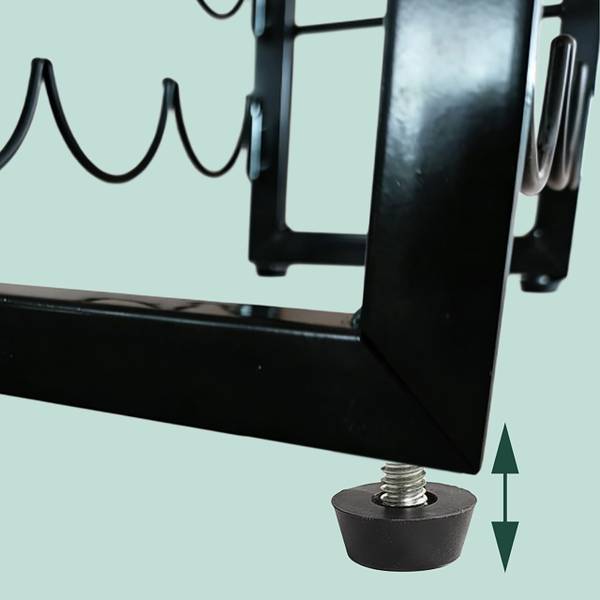 Weinregal für 9 Flaschen Schwarz - Eisen - Stahl - 35 x 36 x 17 cm
