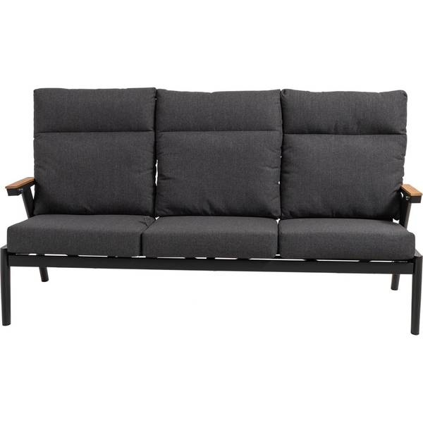 Zweisitzer-Sofa FLORENCE Schwarz - Metall - 84 x 38 x 190 cm