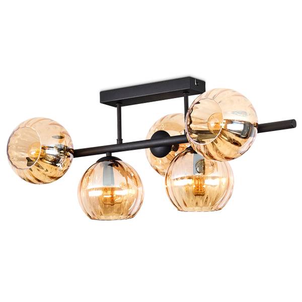 Deckenleuchte Cesaro Orange - Metall - 31 x 28 x 70 cm