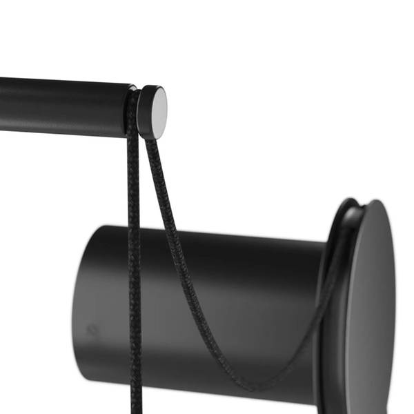 Wandleuchte Modern Jo Schwarz - Silber - Aluminium - 49 x 229 x 39 cm