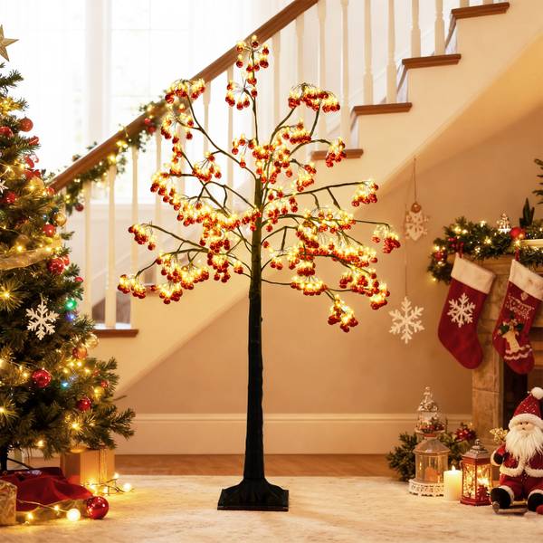 Weihnachtsbaum OY47304 Rot - Kunststoff - 22 x 150 x 22 cm