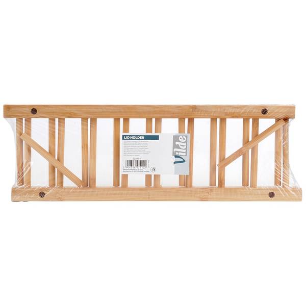 Topfdeckelhalter 229114 Beige - Massivholz - 12 x 12 x 35 cm