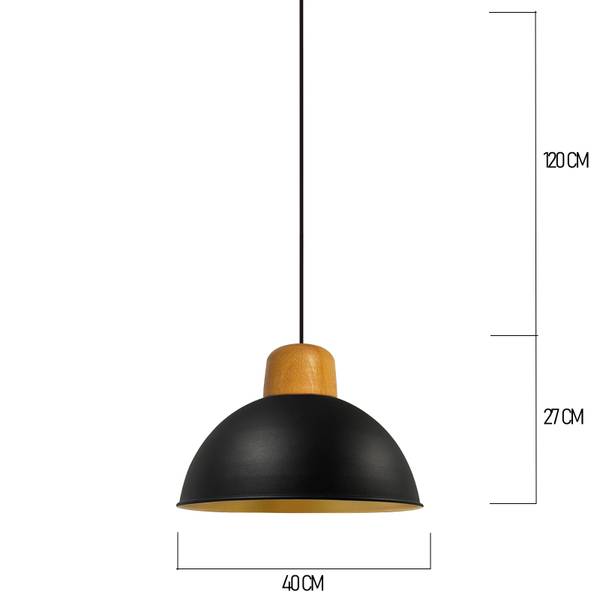 Pendelleuchte Limpeo Vintage Lampe Schwarz