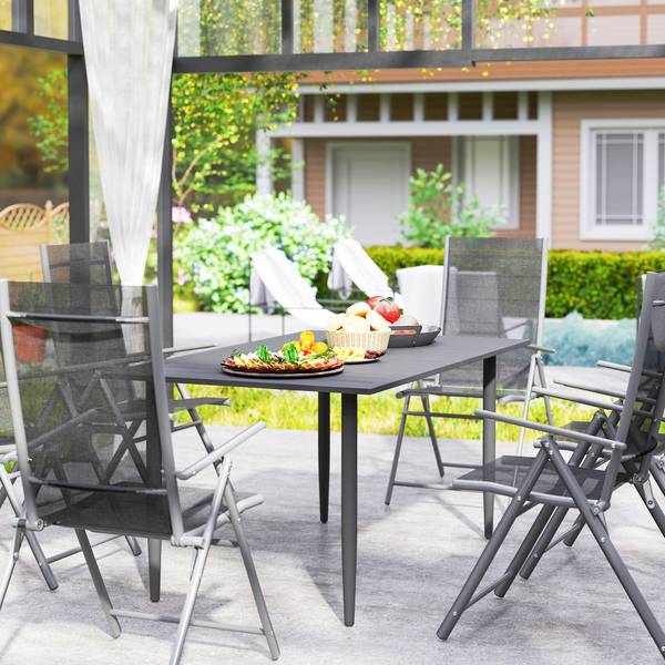 Gartentisch 84G-740V00BK Schwarz