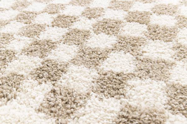 Teppich CHECKERS Beige - 200 x 290 x 200 cm